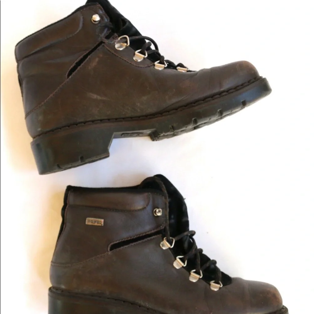Old School Youth 6‎ Sorel Leather Hikers